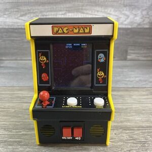 Basic Fun Pac-Man Handheld Mini Arcade Game Bandai Namco Pacman Tested Working